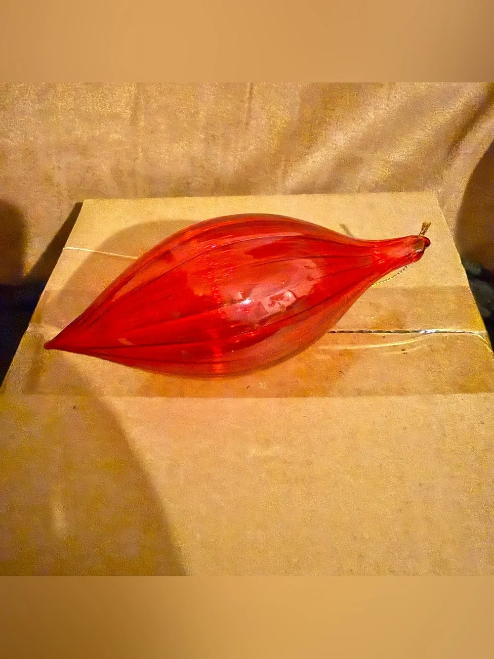 Vintage Home Interiors and Gifts Blown Glass Christmas Ornament set of 4